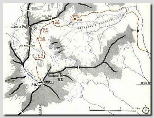 Ruta normal del Manaslu